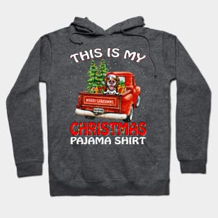 This Is My Christmas Pajama Shirt Border Collie Truck Tree Hoodie